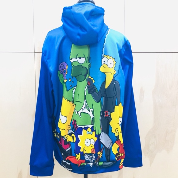 NWOT The Simpsons as Avengers Pullover Hoodie - Picture 3 of 10